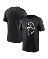 Nike Men's Black Georgia Bulldogs Legend Basketball Icon Performance T-Shirt