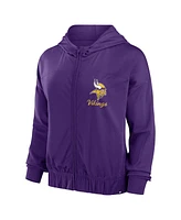 Fanatics Women's Purple Minnesota Vikings Script Lock Full-Zip Hoodie