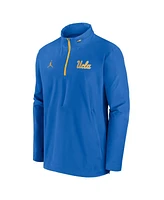 Jordan Men's Blue Ucla Bruins Sideline Coaches Quarter-Zip Jacket