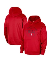 Nike Men's Red Chicago Bulls 2024/25 Spotlight On-Court Practice Performance Pullover Hoodie