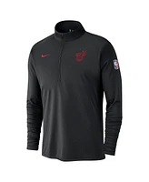 Nike Men's Black Miami Heat 2024/25 City Edition Authentic Coaches Performance Half-Zip Top