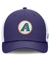 Nike Men's Purple Arizona Diamondbacks Cooperstown Collection Rise Trucker Adjustable Hat