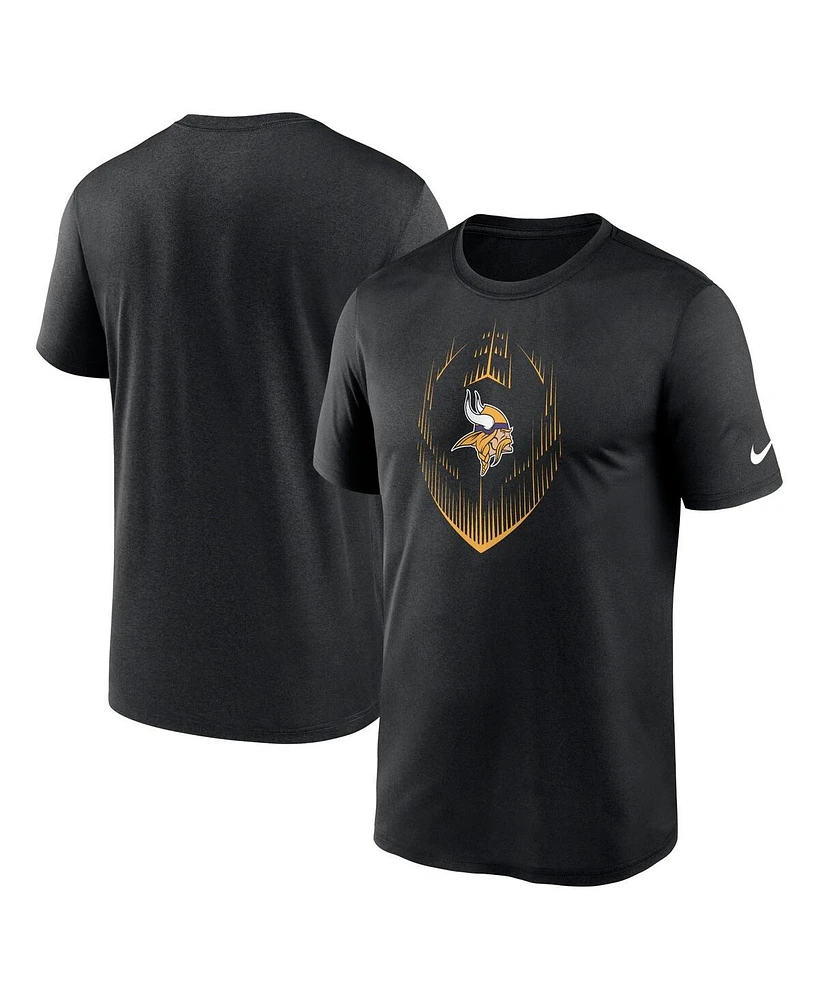 Nike Men's Black Minnesota Vikings Primetime Legend Icon Performance T-Shirt