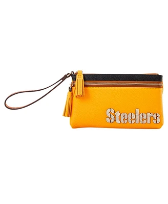 Dooney & Bourke Pittsburgh Steelers Infield Double-Zip Wristlet