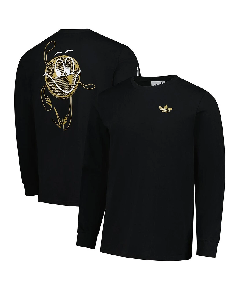 Adidas Men's Black Juventus Culturewear Long Sleeve T-Shirt