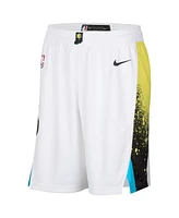 Nike Men's White Indiana Pacers 2024/25 City Edition Swingman Shorts