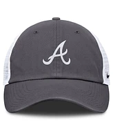 Nike Men's Gray Atlanta Braves Adjustable Trucker Hat