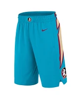 Nike Men's Turquoise Florida State Seminoles Alternate Replica Performance Basketball Shorts