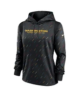 Nike Women's Anthracite Washington Football Team Nfl Crucial Catch Therma Pullover Hoodie