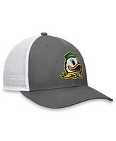 Top of the World Men's Gray/White Oregon Ducks Victory Trucker Adjustable Hat