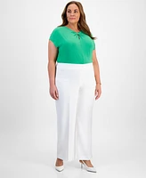 Kasper Plus Crepe Pants