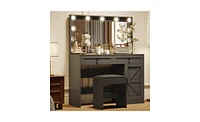 Elegant Makeup Vanity Table for Organized and Stylish Beauty Storage