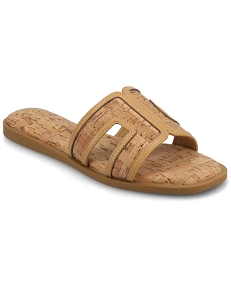 Journee Collection Women's Primah Slide Flat Sandals