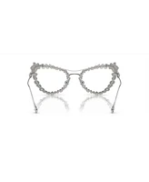 Swarovski Women's Blue Light Glasses with Crystals clip-on, SK7011