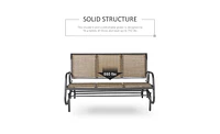 Outdoor Courtyard Seating for 3 People Comfortable Patio Bench Set for Relaxing and Entertaining