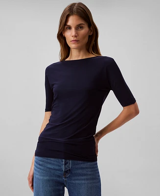 Calvin Klein Women's Stretch Slim-Fit Short-Sleeve Tee