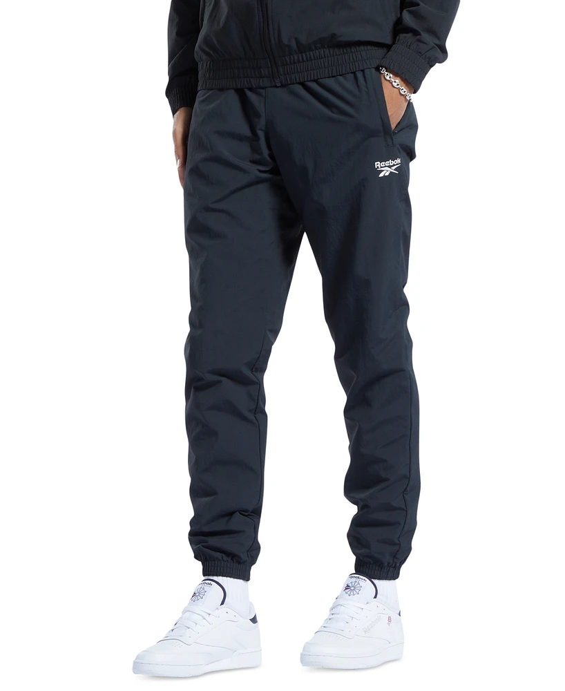 Reebok Men's Icon Regular-Fit Logo-Print Athletic Pants