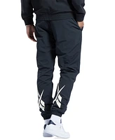 Reebok Men's Icon Regular-Fit Logo-Print Athletic Pants