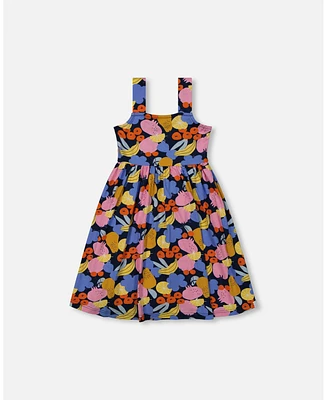 Deux par Big Girls Printed Sleeveless Dress Multicolored