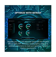 acer Predator BiFrost Amd Radeon RX7600 Overclocking Graphics Card | 8GB GDDR6 128-bit 18 Gbps | Dual Fan Hybrid Cooling and Vapor Chamber | Tpd 180W