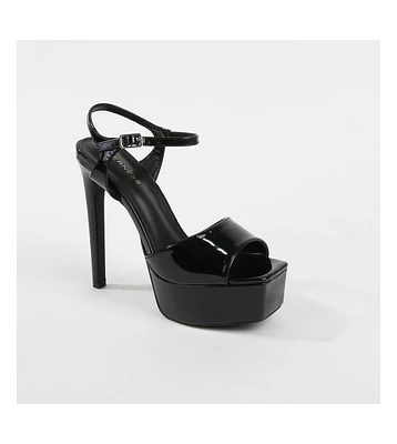 Genevieve Patent Platform Sandal