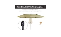 Adjustable Outdoor Beach Umbrella for Sun Protection and Shade