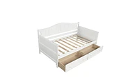 Daybed with 2 Drawers, Sofa Bed for Bedroom or Living Room with Extra Storage