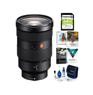 Sony Fe 24-70mm f/2.8 Gm Lens with Software Suite and Accessory Bundle