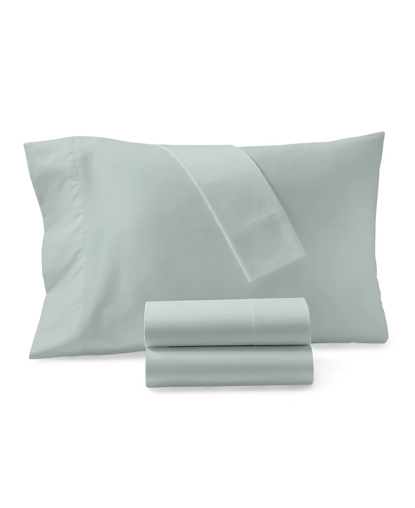 Oake 300-Thread Count Organic Cotton 3-Pc. Sheet Set, Twin Xl, Exclusively at Macy's