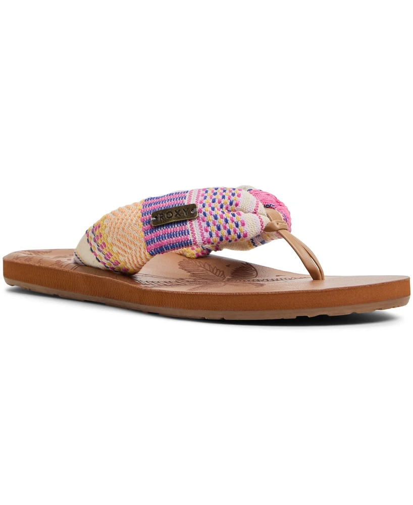 Roxy Women's Tulum Slip-On Flat Sandals