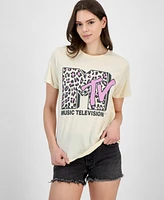 Grayson Threads, The Label Juniors' Leopard Mtv Graphic Print T-Shirt