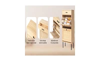 Wooden Shoe Cabinet – Elegant and Spacious Storage Unit for Home or Entryway