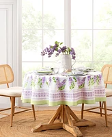 Elrene Lilac Garden Floral Round Tablecloth, 70" X 70"