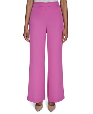 Halston Women's High-Rise Wide-Leg Pull-On Pants