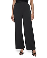 Halston Women's High-Rise Wide-Leg Pull-On Pants