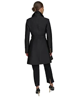 Donna Karan New York Women's Double-Breasted Skirted Trench Coat