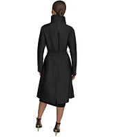 Donna Karan New York Women's Draped-Neck Trench Coat