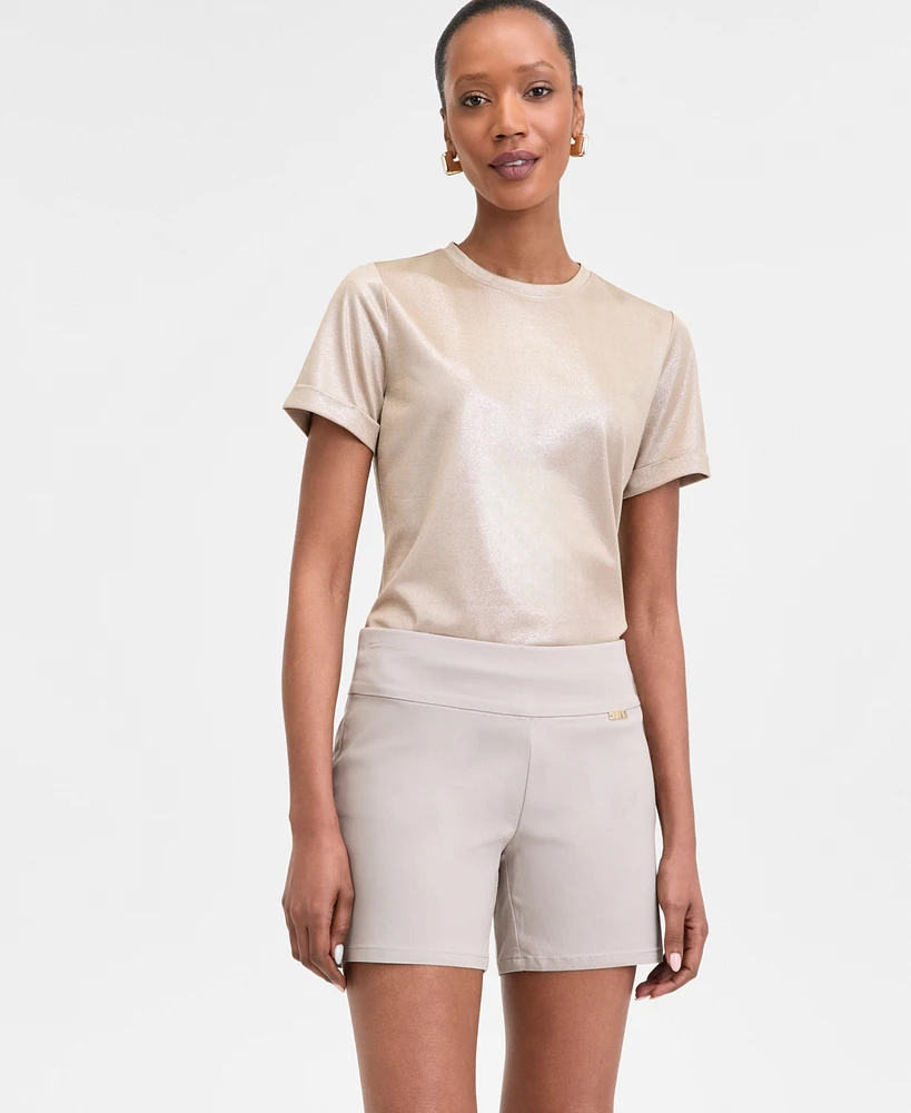 I.n.c. International Concepts Women's Foil T-Shirt, Exclusively at Macy's