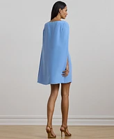 Lauren Ralph Women's Cape Georgette Cocktail Dress