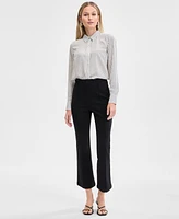 I.n.c. International Concepts Women's High-Rise Hollywood Ponte Kick-Flare Pants, Exclusively at Macy's