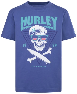 Hurley Big Boys Rock Skull Graphic Short-Sleeve Cotton T-Shirt