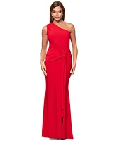 Xscape Women's Twist-Front One-Shoulder Gown