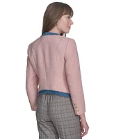 Tommy Hilfiger Women's Collarless Open-Front Blazer