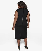 Karl Lagerfeld Paris Plus Sleeveless Sheath Dress