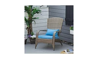 Stylish Rattan Chair for Outdoor Spaces and Garden Use