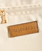 Style & Co Geo Printed Straw Small Crossbody, Exclusively at Macy's