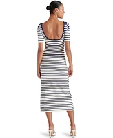 Steve Madden Women's Selah Striped Mid Dress