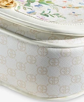 Giani Bernini Floral Small Saddle Crossbody, Exclusively at Macy's