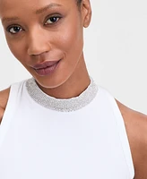 I.n.c. International Concepts Women's Rhinestone-Trim Top, Exclusively at Macy's