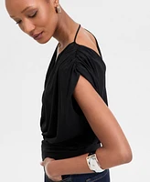 I.n.c. International Concepts Women's Surplice V-Neck Top, Exclusively at Macy's